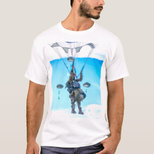 US COMBAT SQUAD - US Airborne Paratrooper T-shirt