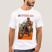 US COMBAT SQUAD - US Special Ops Motorcycle T-shirt (Voorkant)