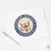 US Congress Seal Ronde Sticker (Envelop)