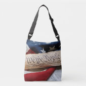 US Constitution and Flag Crossbody Tas (Voorkant)