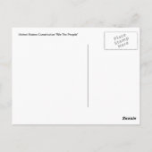 US Constitution Post Kaart (Achterkant)