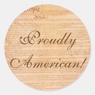 US CONSTITUTION-serie Ronde Sticker