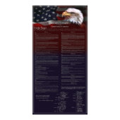 US CONSTITUTION White Pinline Border Foto Afdruk (Voorkant)
