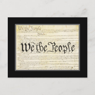 US Constitutionele Post Card Briefkaart