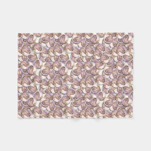 US Copper Pennies Fleece Deken (Voorkant (Horizontaal))