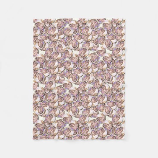 US Copper Pennies Fleece Deken (Voorkant)