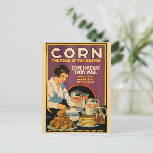 US  Corn Briefkaart (Staand voorkant)