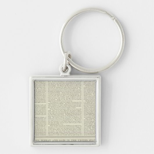 US Corn, Wheat and Oats, 1870-1891 Sleutelhanger (Voorkant)