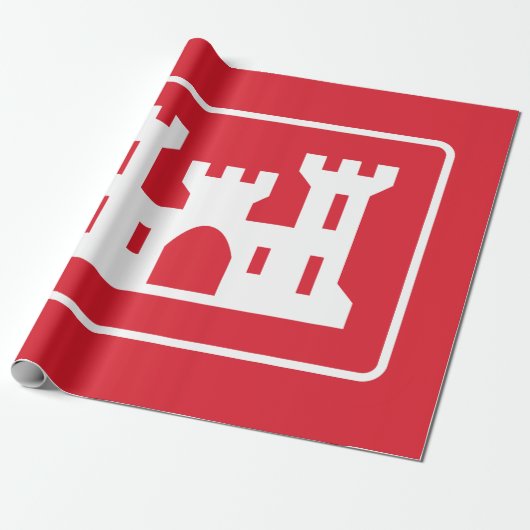 US Corps of Engineers DOD Army Cadeaupapier (Uitgerold)