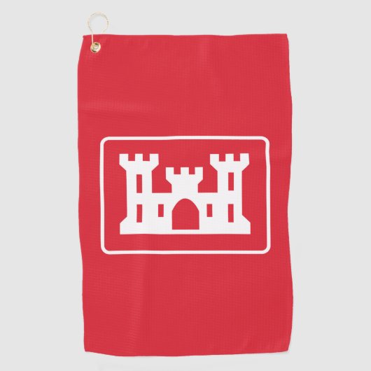 US Corps of Engineers DOD Army Golfhanddoek (Voorkant)