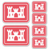US Corps of Engineers DOD Army Sticker (Voorkant)