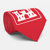 US Corps of Engineers DOD Army Stropdas (Opgerold)