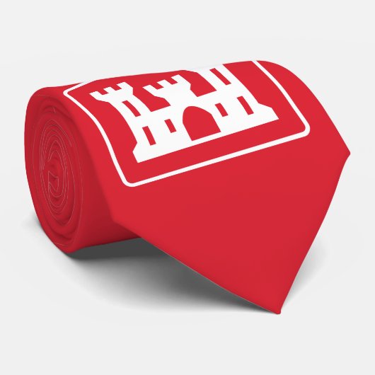 US Corps of Engineers DOD Army Stropdas (Opgerold)