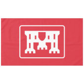 US Corps of Engineers DOD Army Tafelkleed (Voorkant (Horizontaal))
