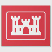 US Corps of Engineers DOD Militair Cadeaupapier (Vlak)