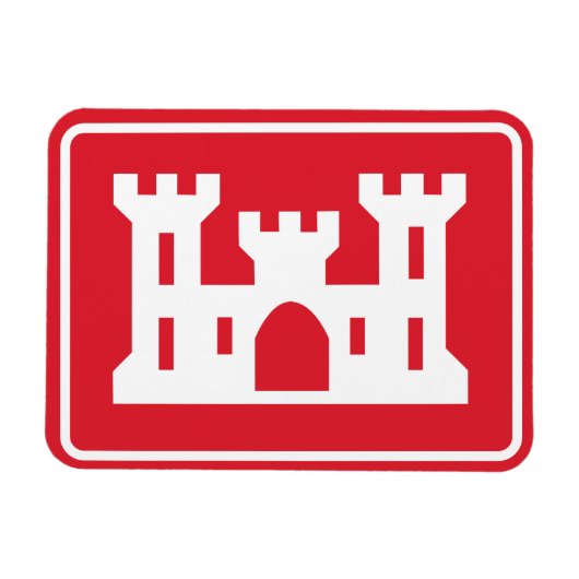 US Corps of Engineers DOD Militair Magneet (Horizontaal)