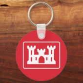 US Corps of Engineers DOD Militair Sleutelhanger (Voorkant)