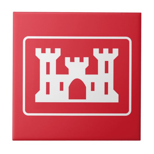 US Corps of Engineers DOD Militair Tegeltje (Voorkant)