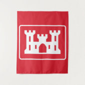 US Corps of Engineers DOD Militair Wandkleed (Voorkant)