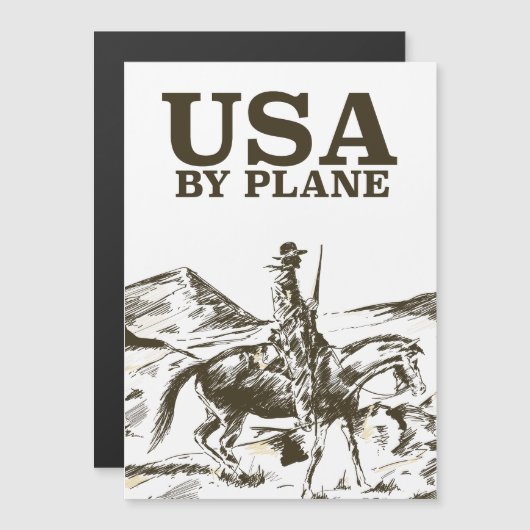 US Cowboy Travel poster (Voorkant / Achterkant)