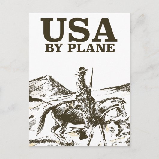 US Cowboy Travel poster Briefkaart (Voorkant)