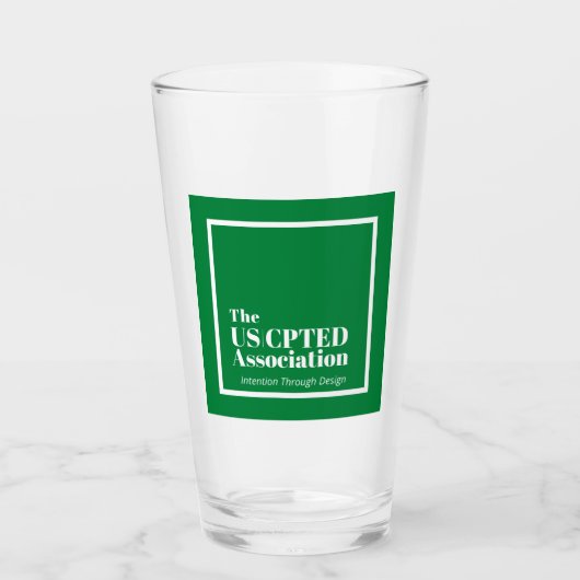 US CPTED Association Glass Tumbler (Voorkant)