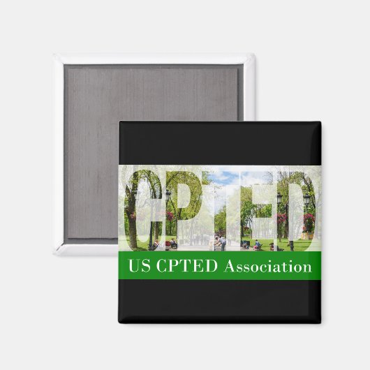 US CPTED Association Magnet - Park (Voorkant / Achterkant)