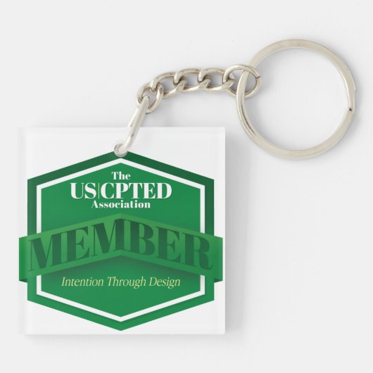 US CPTED Association Sleutelhanger (Achterkant)