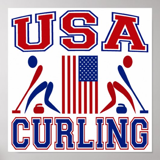 US Curling Poster (Voorkant)