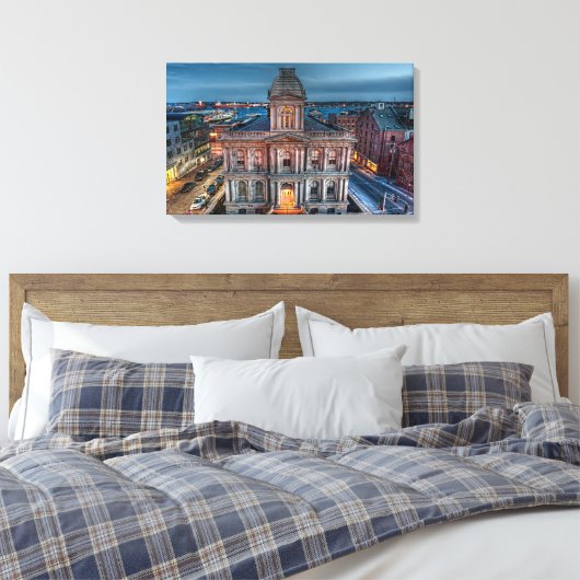 US Customs House Maine Canvas (Insitu (Slaapkamer))