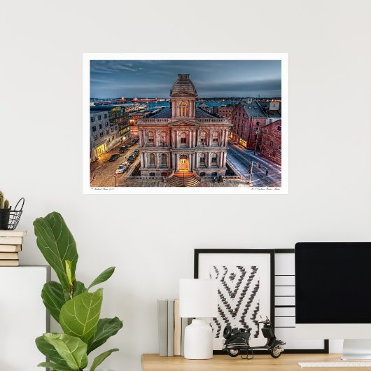 US Customs House Maine Poster (Thuiskantoor)