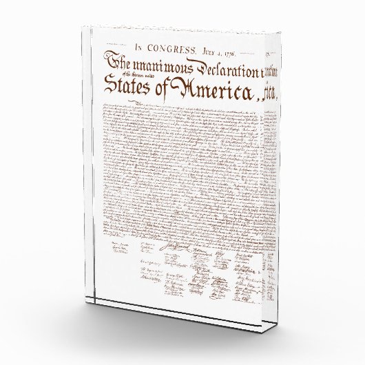 US Declaration of Independence Fotoblokken (Rechts)