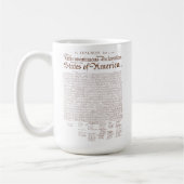 US Declaration of Independence Koffiemok (Links)