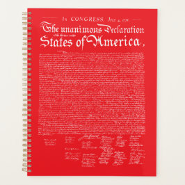 US Declaration of Independence Planner