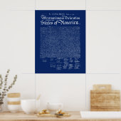 US Declaration of Independence Poster (Keuken)