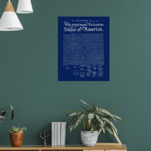 US Declaration of Independence Poster (Woonkamer 1)