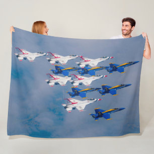 US DEMO TEAMS SALUTE! FLEECE DEKEN