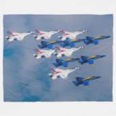 US DEMO TEAMS SALUTE! FLEECE DEKEN (Voorkant (Horizontaal))