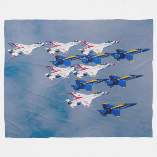 US DEMO TEAMS SALUTE! FLEECE DEKEN (Voorkant (Horizontaal))