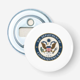 US Department of Consequences hoed Button Flesopener