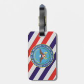 US Department of Defense Bagagelabel (Achterkant verticaal)