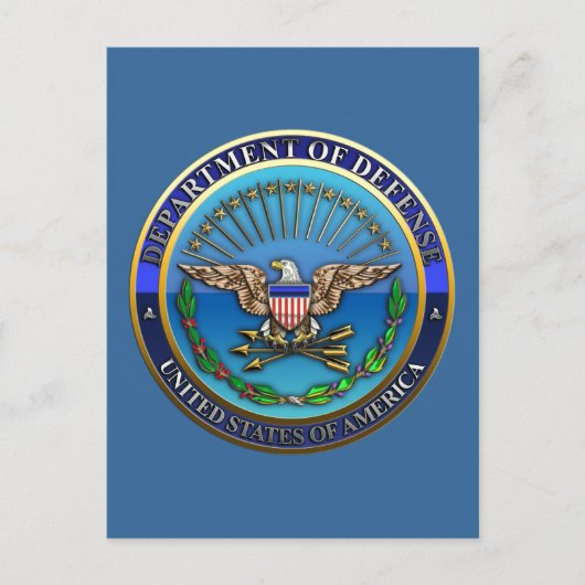 US Department of Defense (DoD) Briefkaart (Voorkant)