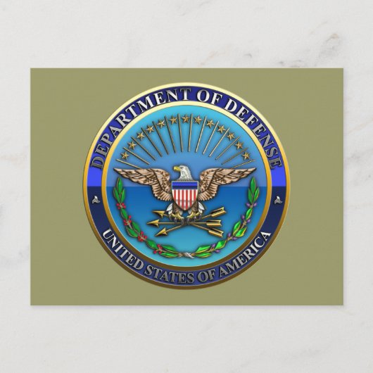 US Department of Defense (DoD) Briefkaart (Voorkant)