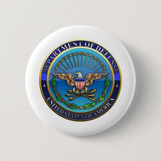 US Department of Defense (DoD) Ronde Button 5,7 Cm (Voorkant)
