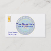 US Department of Defense O1 Visitekaartje (Voorkant)