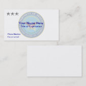 US Department of Defense O9 Visitekaartje (Voorkant / Achterkant)