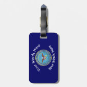 US Department of Defense Shield Bagagelabel (Achterkant verticaal)