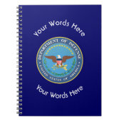 US Department of Defense Shield Notitieboek (Voorkant)