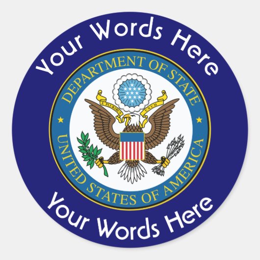 US Department of State Custom Sticker (Voorkant)
