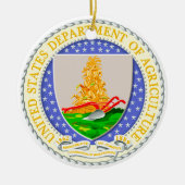 US Dept of Agriculture Seal Keramisch Ornament (Voorkant)